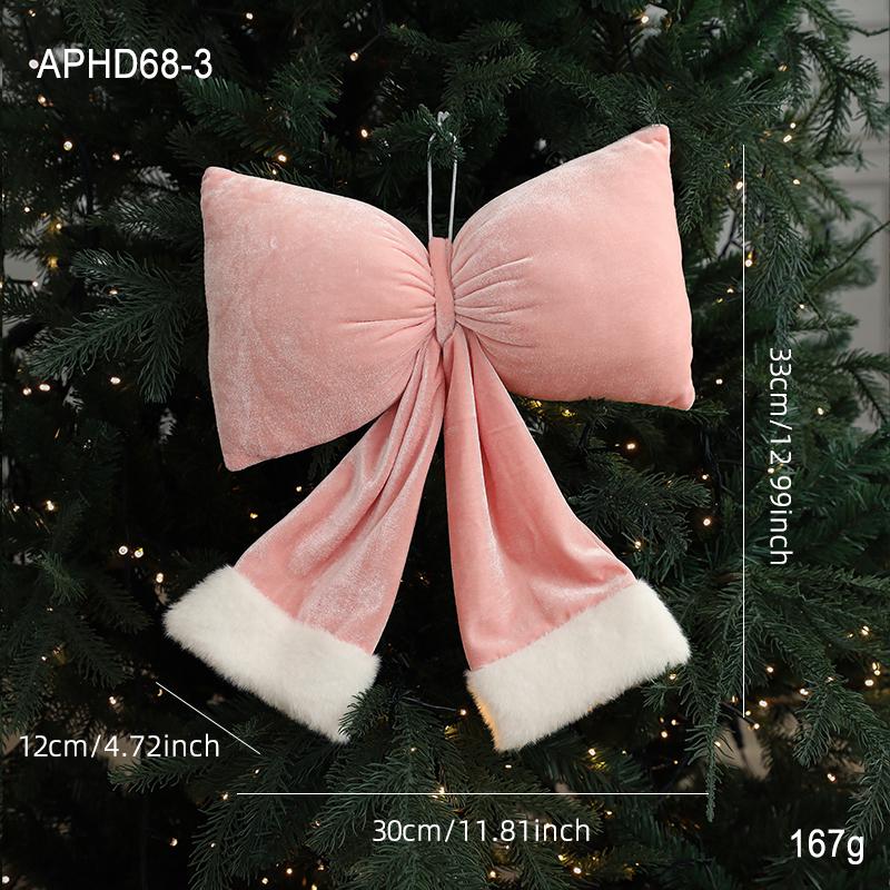 Velvet Red Bow Ornaments for Christmas, Weddings, Chinese New Year, and Grand Openings.