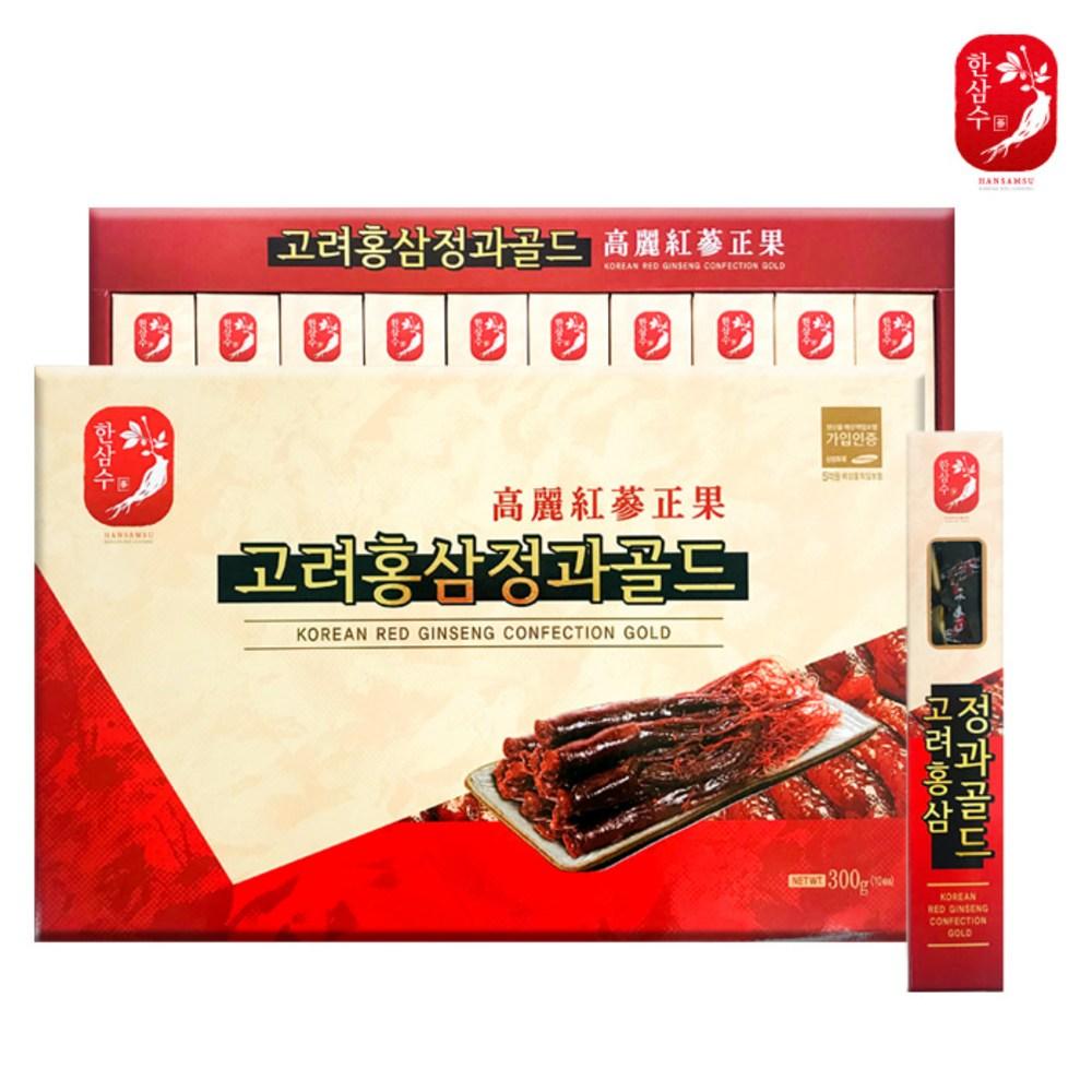 Goryeo Red Ginseng Jelly Gold Health Gift Set 300g Individually Vacuum-Packaged Red Ginseng Jelly Gift for Parents Premium Red Ginseng Gift Set