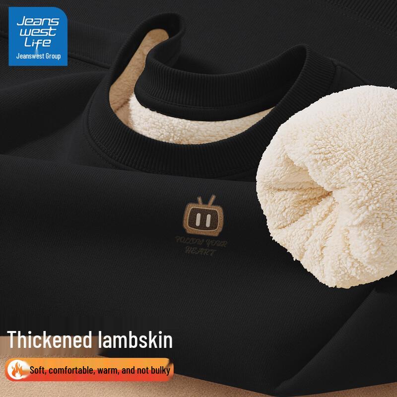 

JEANSWEST LIFE Men s Heavyweight Fleece Pullover Sweatshirt L