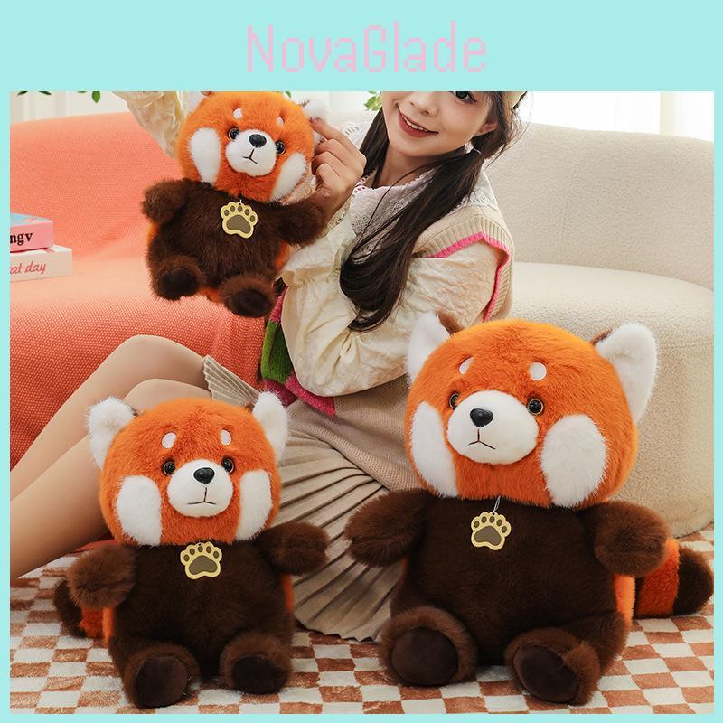 Adorable Plush Raccoon Doll Soft Stuffed Animal Toy Perfect For Kids Birthday Gifts