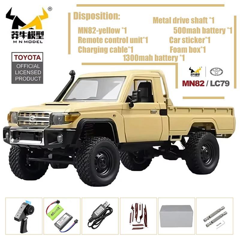MN82 MN82 Pro Remote Controlled Climbing Off-road Vehicle 1:12 Full scale 4WD For Toyota LC79 Simulation RC Model Toy Rc Car