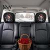 Interior Protection for SUVs 2Pcs Santa Car Headrest Covers, Christmas Printed Pillow Cases, Universal Fit Soft Polyester Auto Guards Most Vehicles,