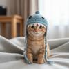 Braid Design Cat Shark Headgear Funny Cat Warm Hat Pet Costume Cat Headdress  Photo Props