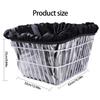 Resistant Cycle Basket Cover Exterior Defense Against Rain Ice Dirts Polyester Reflective Strips For Foot Safety