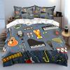 Musical Elements Collage Print Bedding Set 1 Duvet Cover 2 Pillowcases for Adult and Children Luxury Gift Full Size