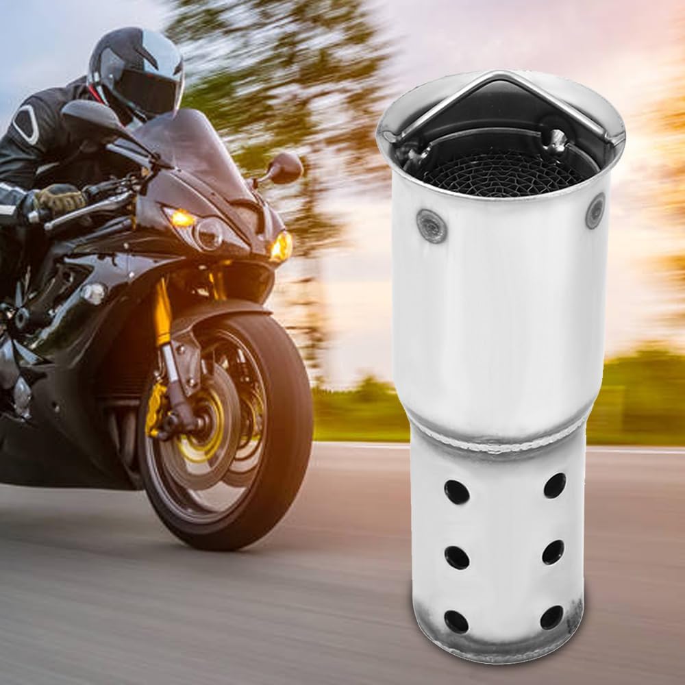 Motorcycle Exhaust Pipe Muffler 51mm Motorcycle Db Killer Muffler Baffle Stainless Steel Muffler Noise Eliminator Universal Motorcycle Exhaust Baffle