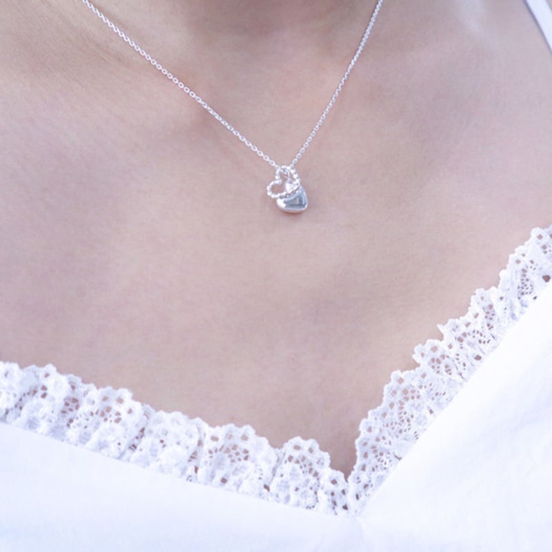 

КОЛЬЄ DENERJA З ПОДВІЙНИМ СЕРЦЕМ 45cm (auxiliary chain)