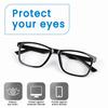 RAYBLOC UV Protection Glasses Blue Cut Blocking Harmful Rays Glasses for Men & Women Zero Power Computer Specs Eye Protection Lightweight Frame W