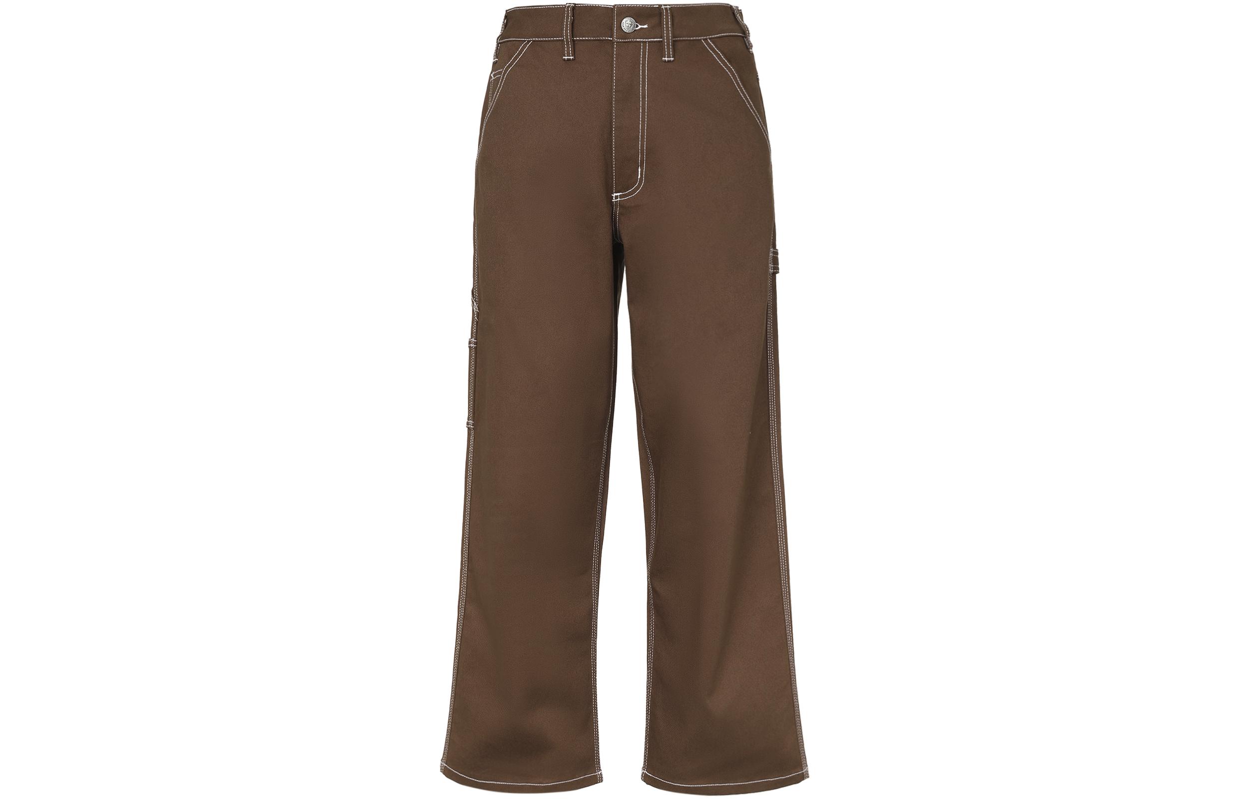 Nike Casual Pants Men s Brown Moderate Straight Fit Pants FB7199-259 34