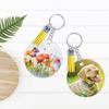 80pcs Keychain Making Kits with Assorted Tassels Double Sided Sublimation Aluminum Key Chain Blanks Accessories