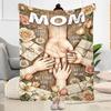 Mom's Gratitude And Love Blanket Suitable for Sofas,travel, Living Rooms Also a Good Gift for Friends and Family Suitable for All Seasons.