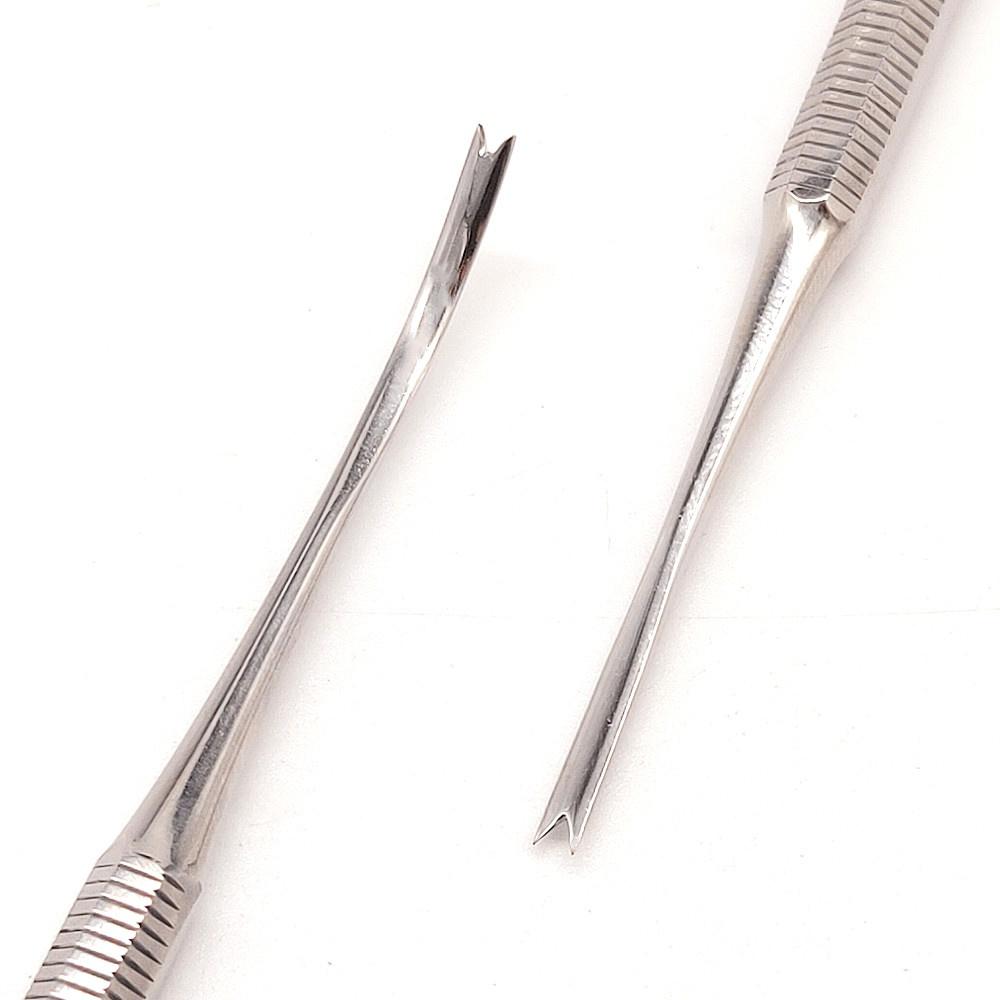1 pezzo Direttore di legature ortodontiche dentali Doppie estremità Curvo con scaler Fine Stretto Strumento Strumento per dentista