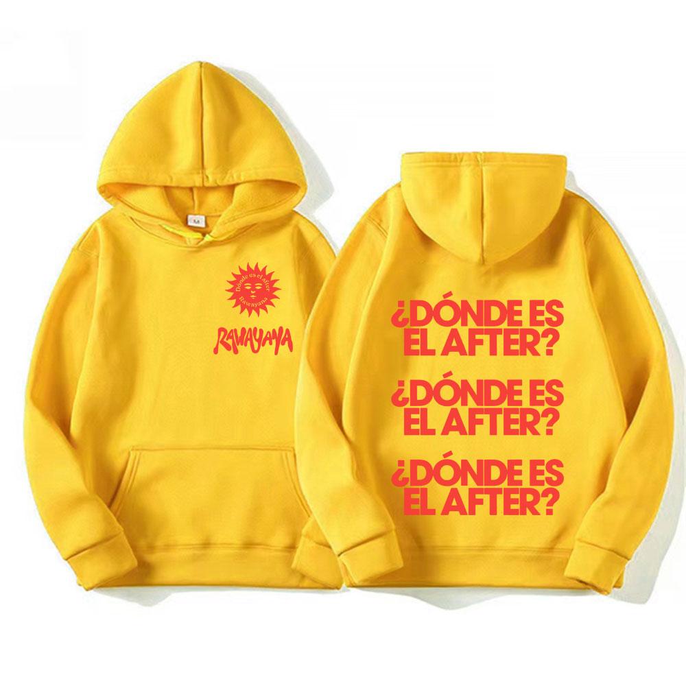 Rawayana Wo Ist Das After Grafik Pullover Herren Damen Gothic Komfort Hoodie Vintage High Street Übergroß