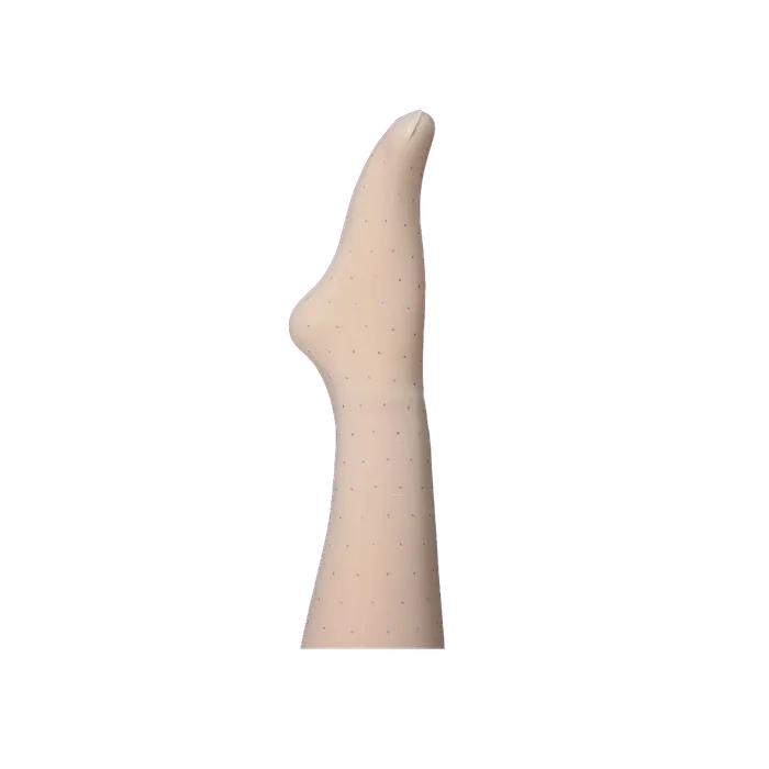 Diamond Mesh Stockings (White)