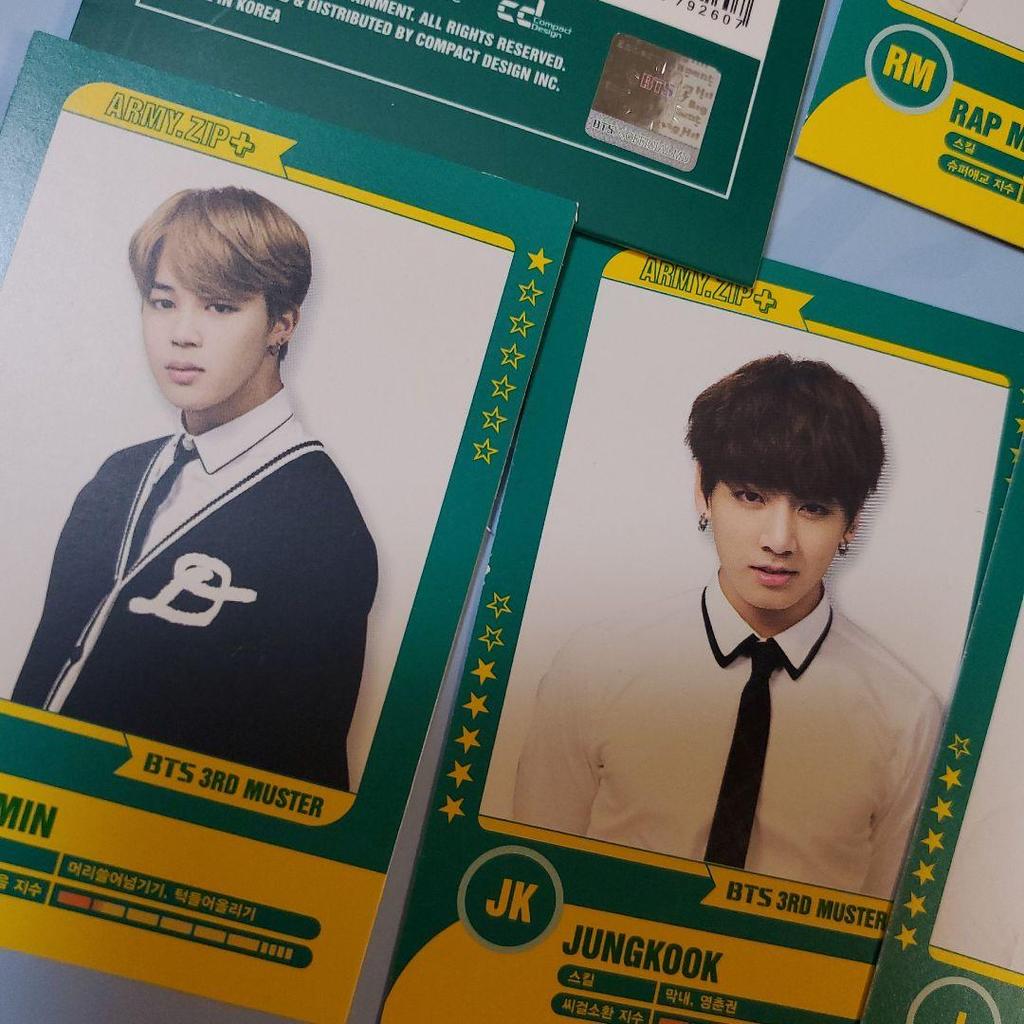 [USED] BTS Rare 3rd Muster 2016 Player Card Trading Card