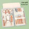 Rose Gold 18-Piece Manicure Set with Logo