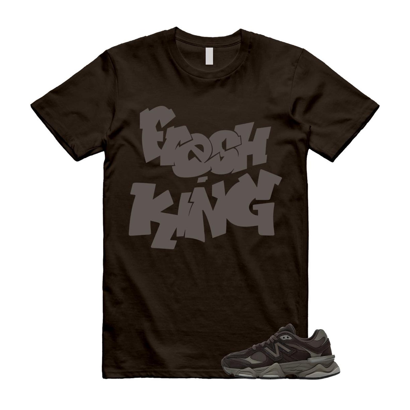 9060 Mono Cortado Brown T Shirt Match FK M