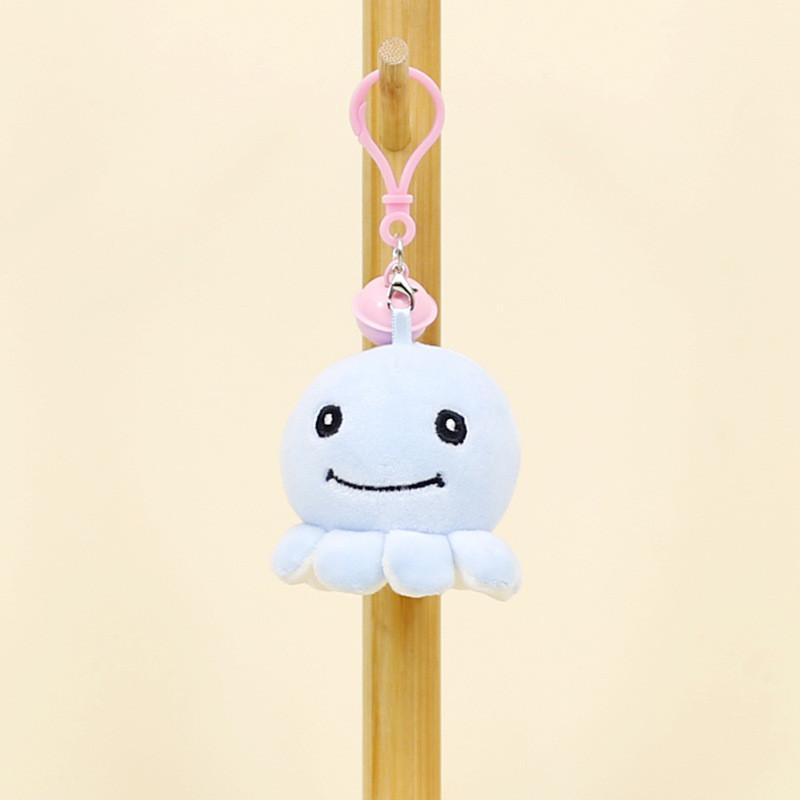 Adorable Bell Octopus Plush Keychain Soft And Cuddly Stuffed Animal Toy For Couples
