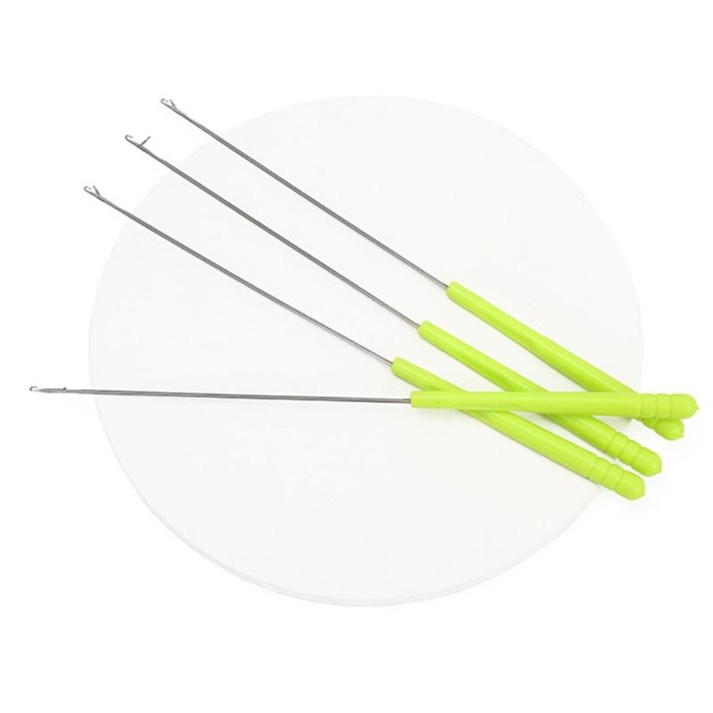 5PCS Crochet Hooks for Hair Braiding Carpet Making and DIY Craft, Plastic Handle Crochet Needle