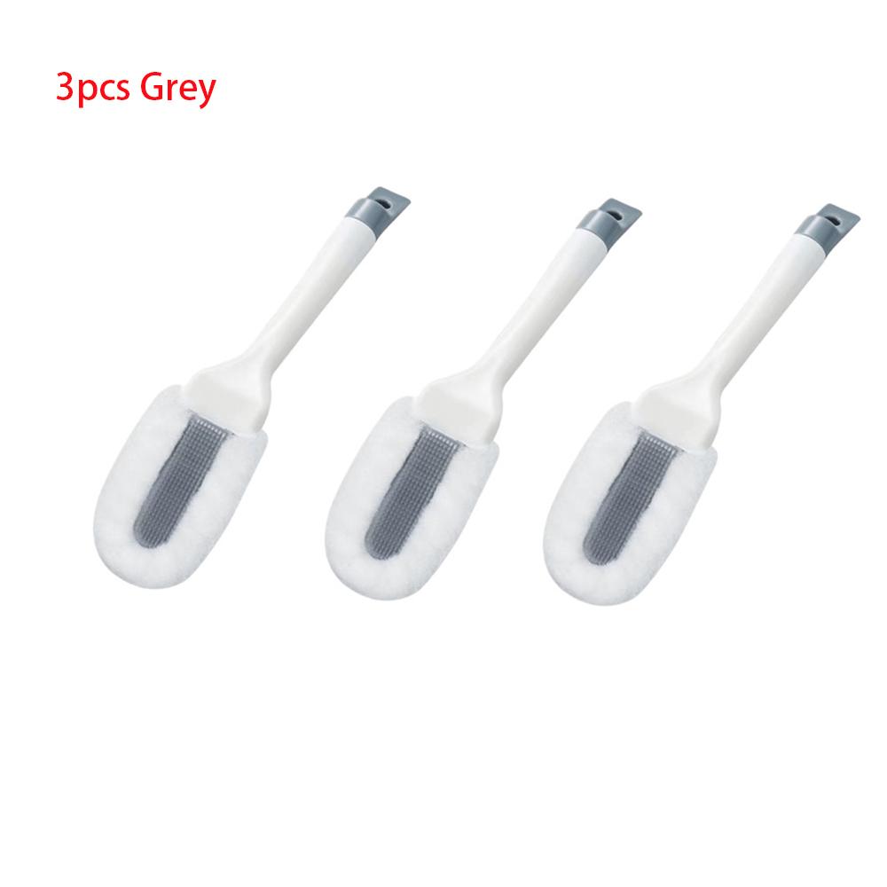 Soft No Damage Shoe Brush Multifunctional Long-handled Shoe Brush Silicone Sponge Shoe Cleaning Brush Household Cleaning Tool