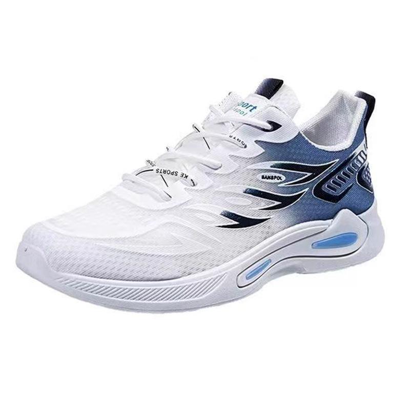 Breathable Flying Woven Fish Mesh Shoes for Students In Spring and Summer. Running, Leisure, Trendy and Versatile Sports Shoes for Men