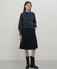 Lingseoul Whole Garment Volume Knit-Charcoal