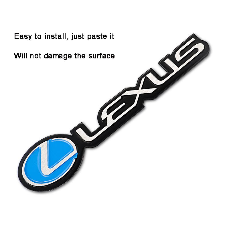 3D Metal Stickers Car Trunk Badge Emblem For Lexus F SPORT LBX NX RX 350h 450h Plug-in Hybrid ES UX 300e GS GX IS LS LX CT LC RC AFG1