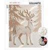 Perlen DIY Kunstmalerei Majestätischer Hirsch Handgefertigtes Bild Innenwanddekoration Entspannendes Freizeit-Hobby Exquisite Heimdekoration Geschenk