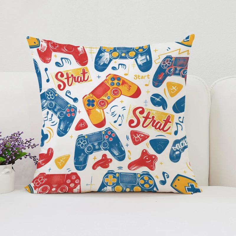 Home Decor TV Game Fan Style Square Pillowcase Cushion Cover Anime New Design Gamer Grip Printed 45x45 Gift for Kids
