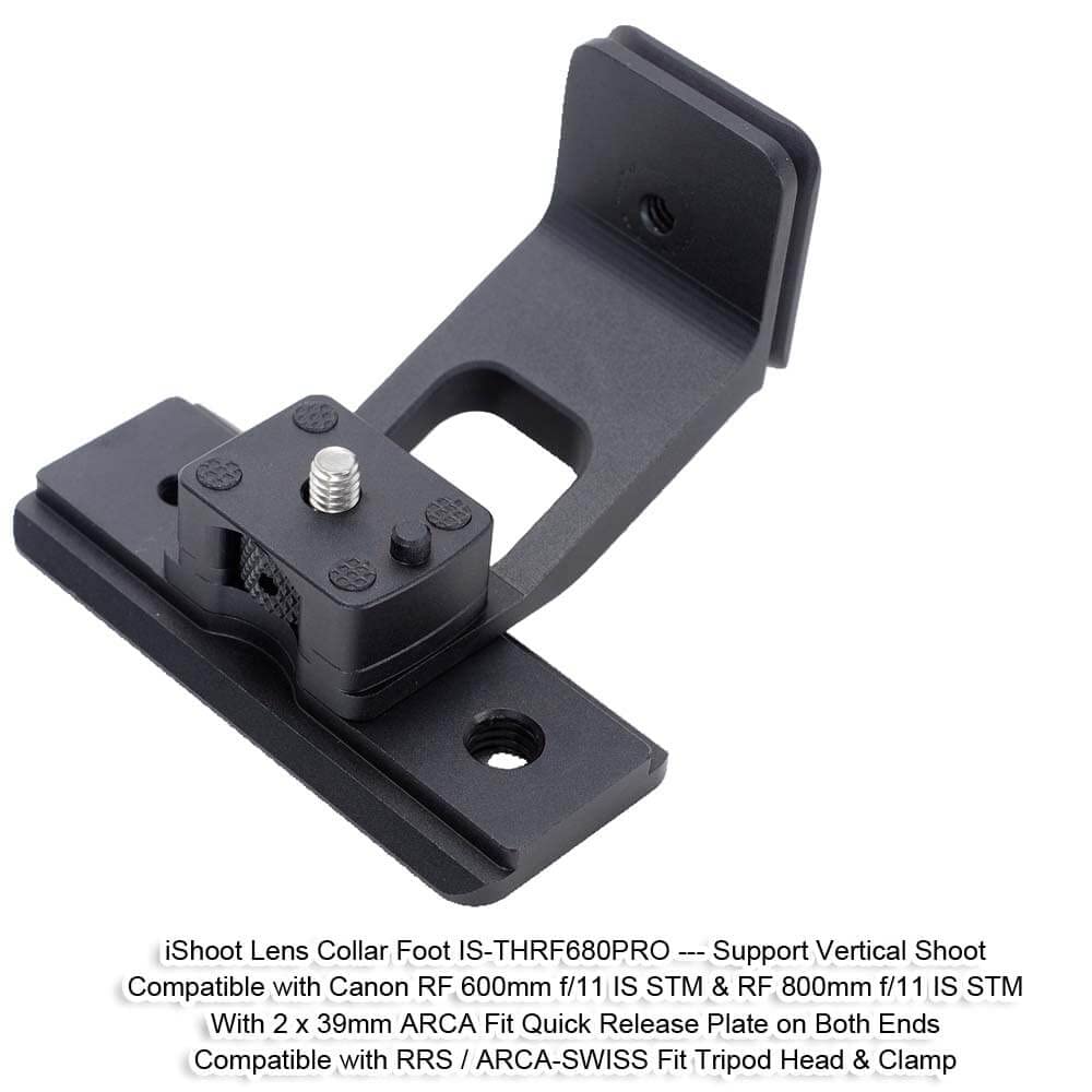 iShoot CNC Lens Support Collar Camera Ring Tripod Mount Tripod Mount Ring Lens Bracket Collar Tripod Socket Compatible with Canon RF 600mm IS STM RF