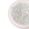 Yori 40pcs 10mm Imitation Crack Glass Beads Round Loose Spacer Beads for Jewelry Making DIY Bracelets Phone Chain Accessories