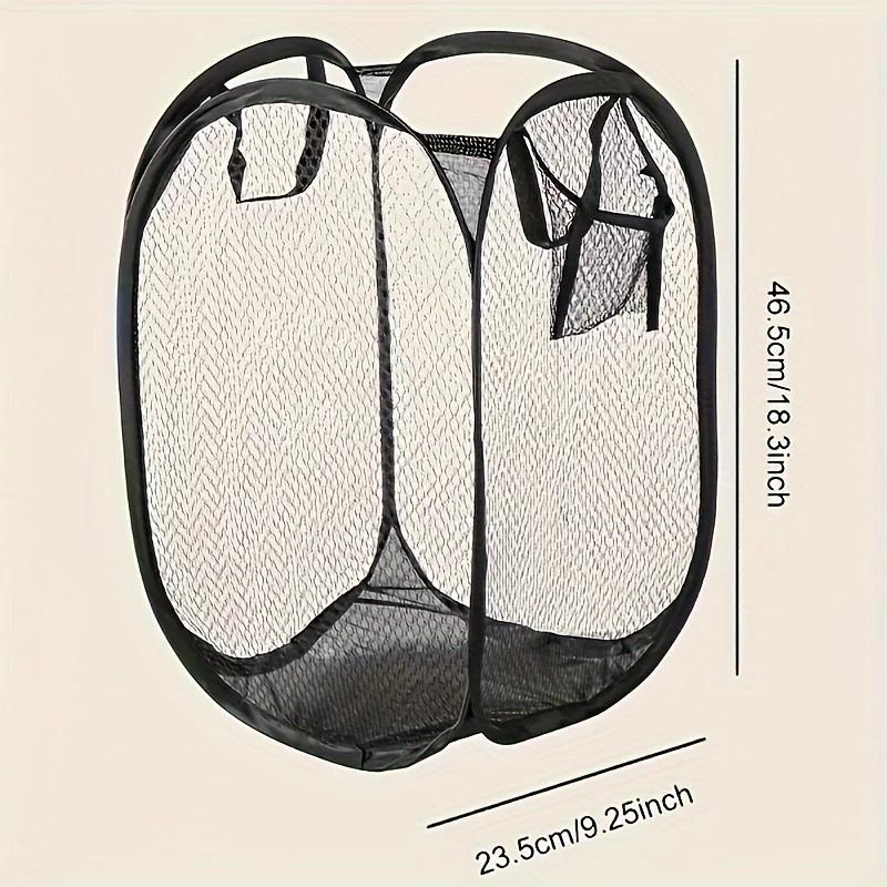 Stylish Pop-Up Laundry Hamper with Handles Collapsible, Multi-Use for Bathroom & Bedroom Storage Laundry Basket Storage Baskets