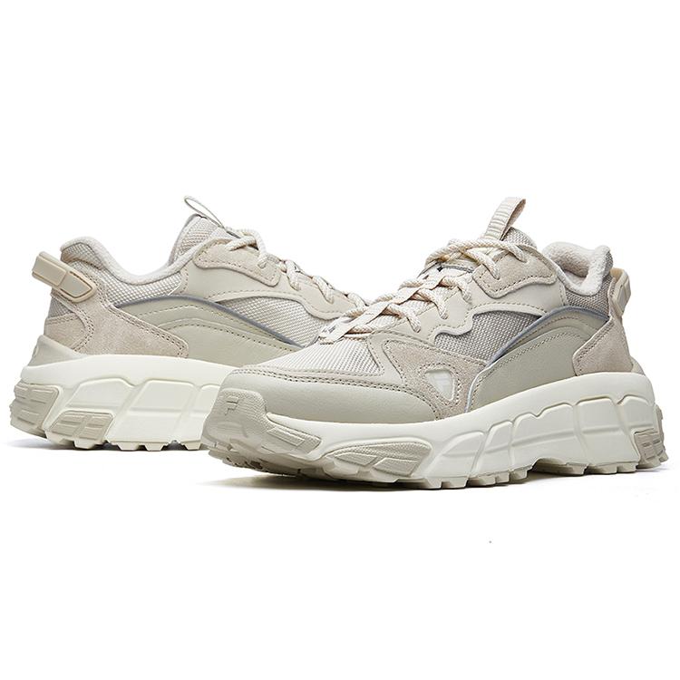 New FILA Check Vntg Running Shoes Gs Grey/White Women's F12W041135FSS