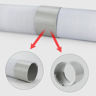 PVC Klimaanlagen-Schlauchverlängerungsverbinder AC Abluftschlauchadapter 130/150mm Klimaanlagen-Schlauchverlängerung Abluftkupplung