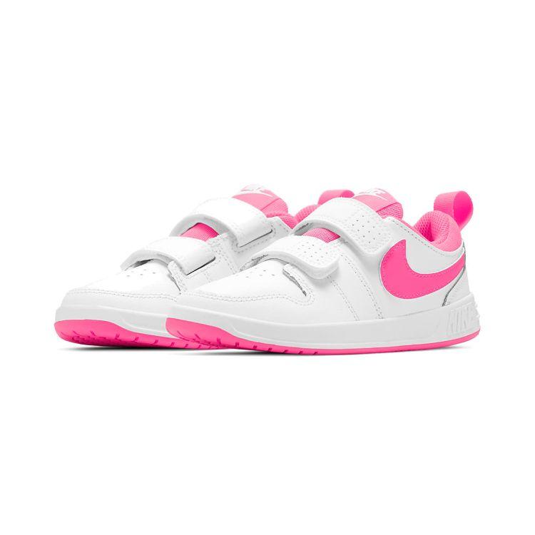 Nike Pico 5 Velcro Low-Top Sneakers Kids Sneakers Pink White AR4161-104