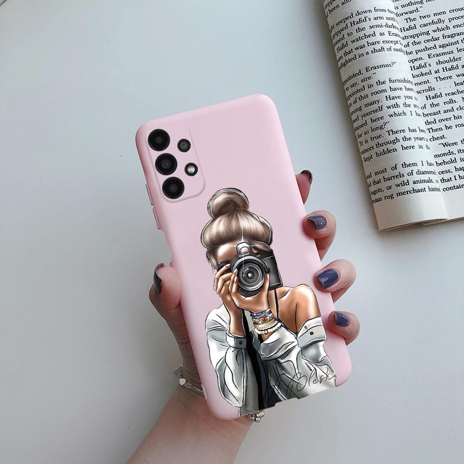 For Cover Samsung Galaxy A13 A33 A53 A73 5G Beautiful Girl Soft Silicone Case For Samsung A13 4G A 13 A135F GalaxyA13 Funda Case
