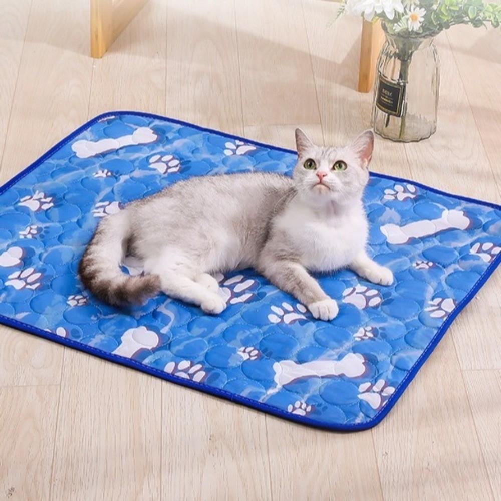 Nonslip Dog Cooling Pad Breathable Dog Sleeping Mat Pet Floor Mat Cat Nest Bed Indoor Use