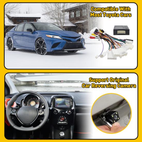 New Cable Car Stereo Harness Wire Power Radio Support Adapter AMP JBL For Toyota