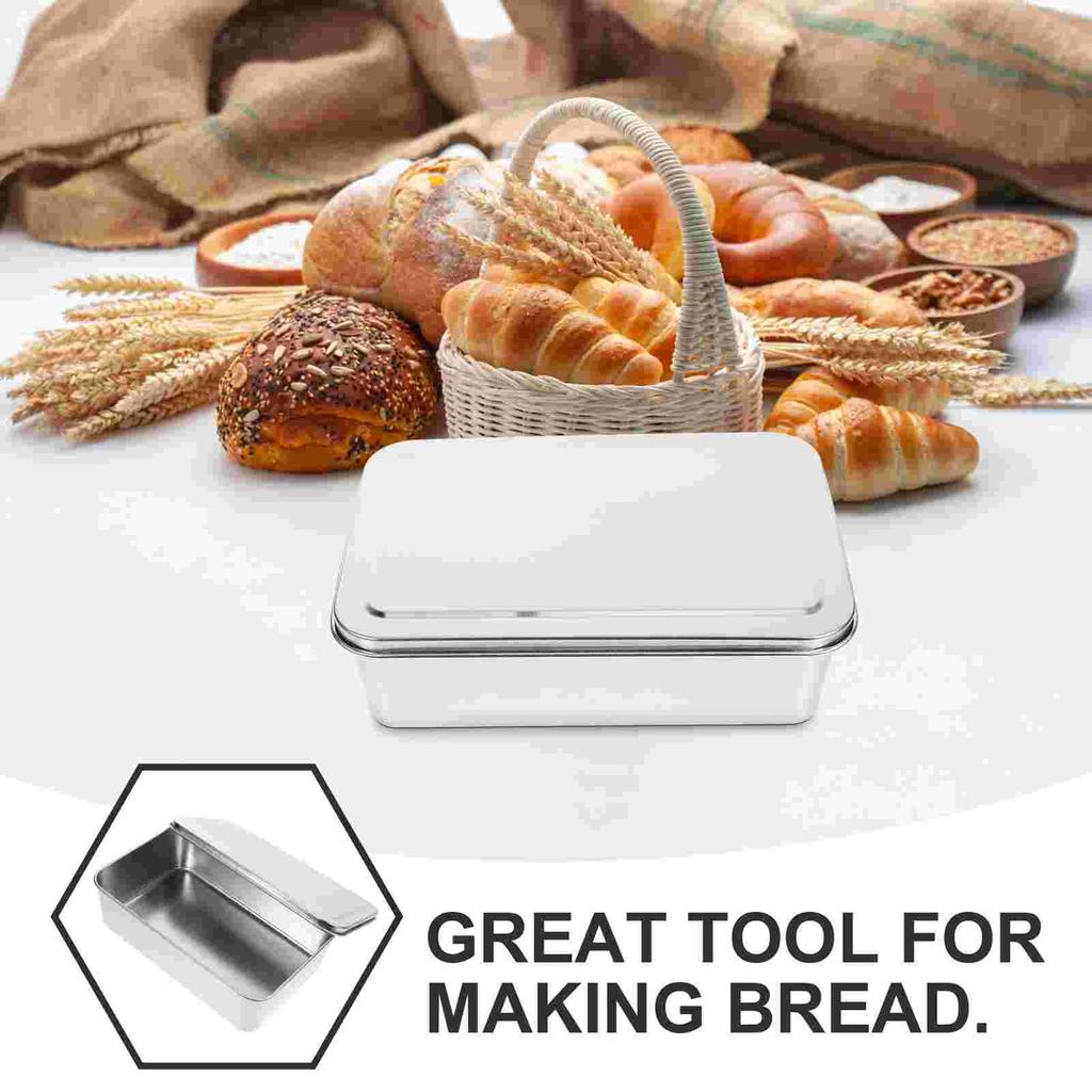 Tavă de copt acoperită, tavă dreptunghiulară pentru tort, forme metalice pentru plăcintă, prăjituri, cuptor cu pâine, cu capac