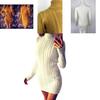 Sexy Autumn And Winter Knit Dress Slim Fit And High Collar Twist Design