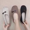 2025 Spring Summer Autumn New Style Round Toe Flats Bottom Shallow Mouth Soft Sole Comfortable Lightweight Women's Shoes Slip On
