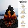 1pc Phoenix Printing Lightweight Flannel Blanket, Comfortable and Warm Blanket, for Camping Sofa Bed and Couch Office, in All Seasons