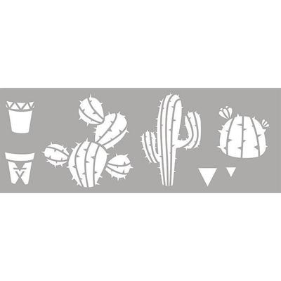 Graine Créative - Stencil 15 X 40 Cm Cactus