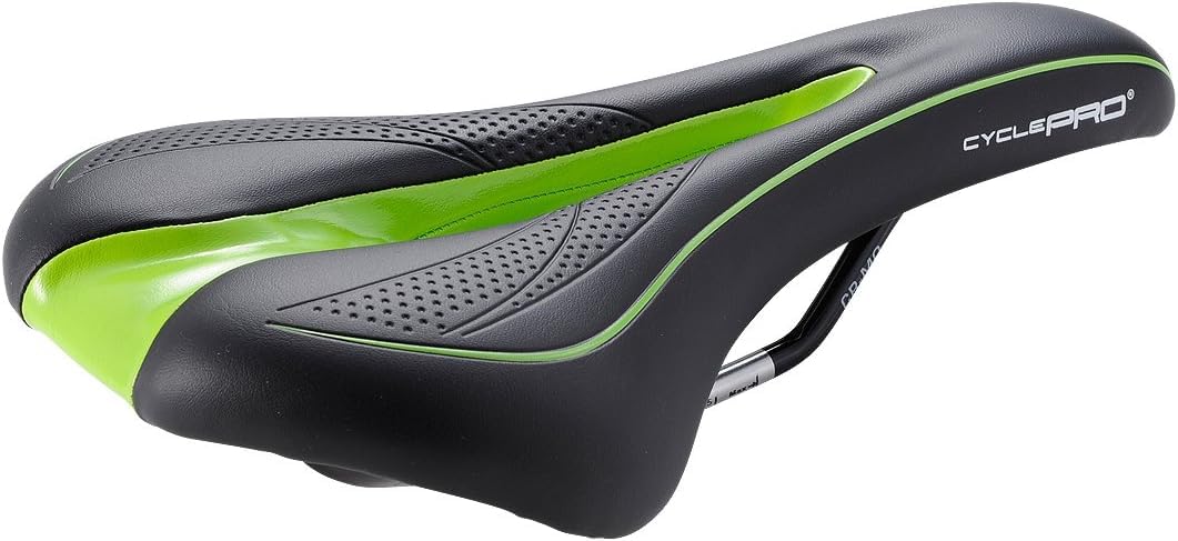 

CYCLE PRO Cut Zone Comfort Saddle 298g [CP-SD3256] Black/Green