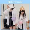 Korean Style Heart Shaped Rhinestone Mini Crossbody Bag For Kids With Trendy Design And Convenient Zipper Closure