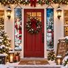 2D Flat Christmas Flag Banners Snowman Christmas Hanging Flag Door Couplets Banner  Indoor Outdoor