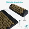 3Pcs/Set Massage Cushion Pilates Foot Massager Pillow Yoga Fitness Acupuncture Acupressure Mat Needles With Spikes