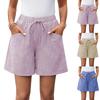 Women's Drawstring Shorts Elastic Waist Lightweight Summer Casual Short With Pockets