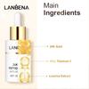 LANBENA 24 Ayar Altın Peptit Serumu Yaşlanma Karşıtı Kırışıklık Sıkılaştırıcı İnce Çizgiler Nemlendirici Beyazlatıcı Besleyici Cilt Bakımı 30ml