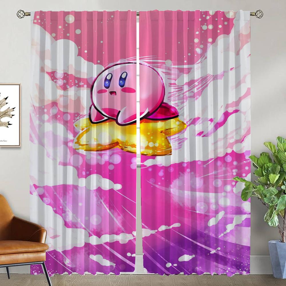 

Кухонные шторы 2 шт K-Kirbyes Home Interior Шторы для гостиной Оконные шторы Тюль для перегородки в спальне W50xH70cmx2pcs-CL